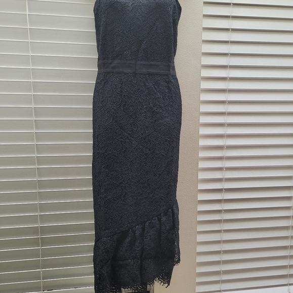 NWT Sz 6 Banana Republic lace sheath midi dress - Picture 4 of 6